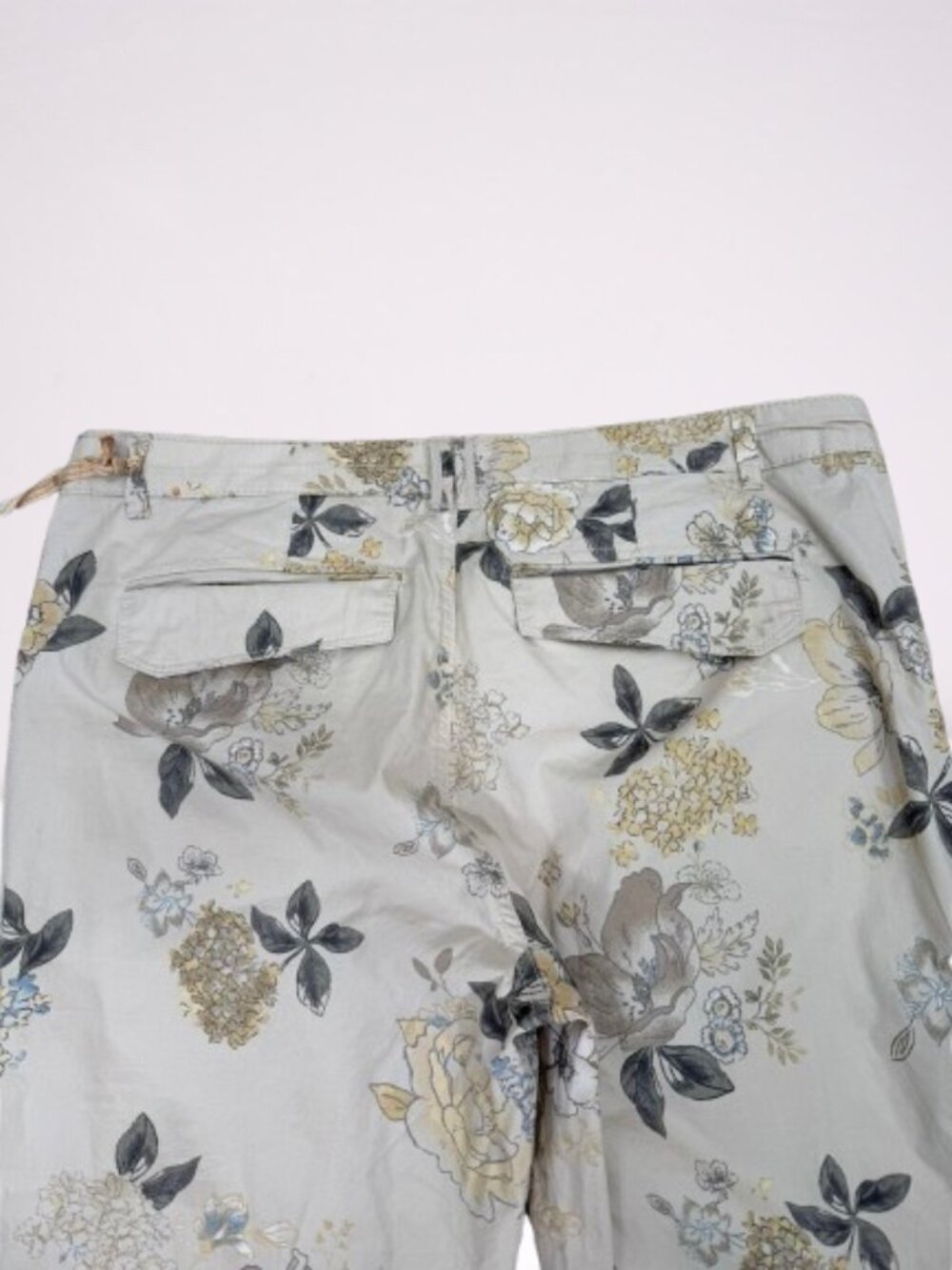 Democracy NWT Cotton Blend Floral Cargo Pants Rolled Cuff Size 14 - Picture 6 of 9